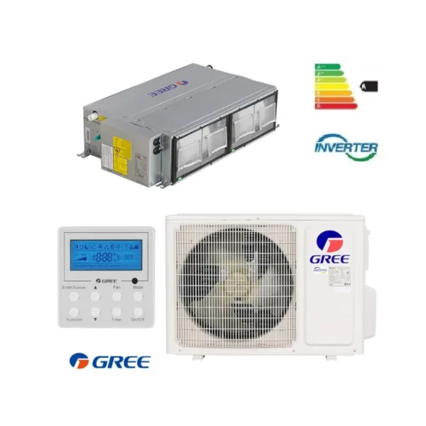 Gree GUD140PHS/A-S/GUD140W/A-X 4.0-Ton Inverter Duct Type With Pump Heat And Cool AC